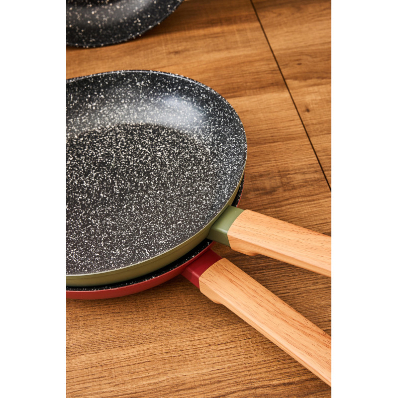 Set di 4 confezioni 2 padelle Warm Brown 24/28cm fondo induzione