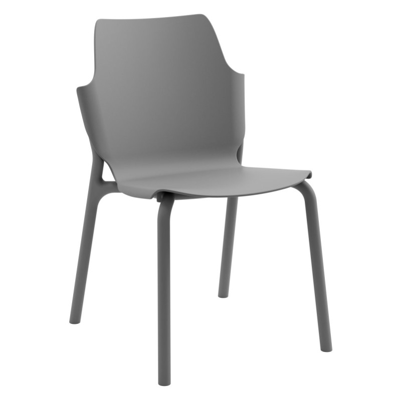 Set di 4 Sedie Shila PP grigio 56x47x83cm sedie moderne versatili