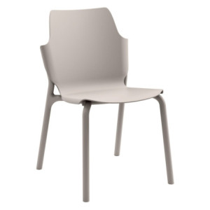 Set di 4 Sedie Shila PP tortora 56x47x83cm sedie moderne versatili