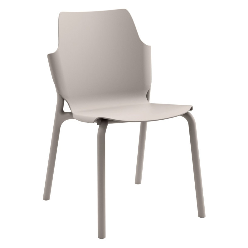 Set di 4 Sedie Shila PP tortora 56x47x83cm sedie moderne versatili