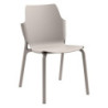 Set di 4 Sedie Shila PP tortora 56x47x83cm sedie moderne versatili