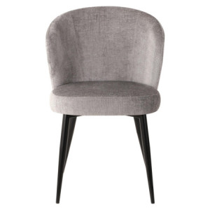 Zoom Set di 2 Poltroncine Evelyn 58x48x80,5cm In Tessuto Grigio