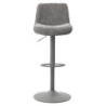 Set di 2 Sgabelli Cindy tessuto grigio 50,5x45x88,5-110cm moderni