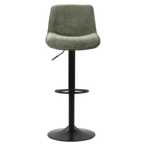 Zoom Set di 2 Sgabelli Cindy In Tessuto Verde 50,5x45x88,5-110cm