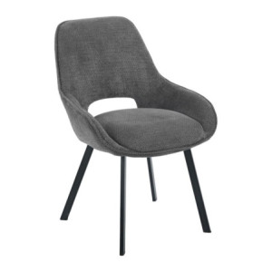 Set di 4 Sedie Krystal tessuto grigio 63x57x82cm sedie moderne