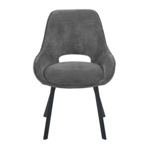 Zoom Set di 4 Sedie Krystal In Tessuto Grigio Dimensione 63x57x82cm