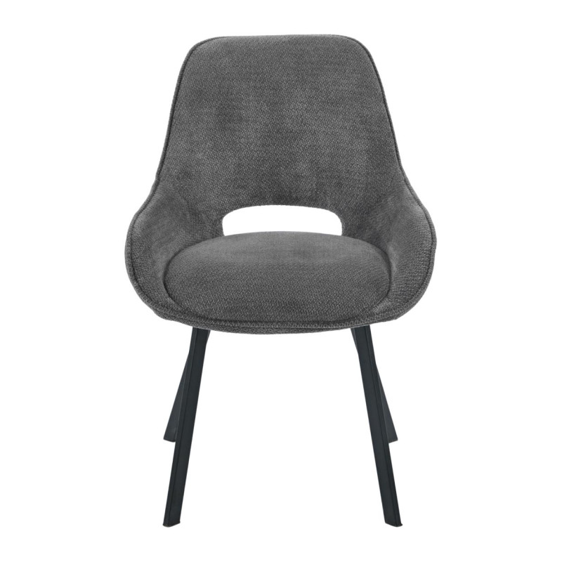 Set di 4 Sedie Krystal tessuto grigio 63x57x82cm sedie moderne