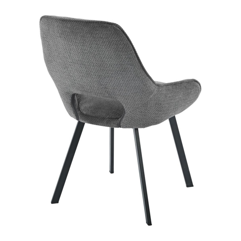Set di 4 Sedie Krystal tessuto grigio 63x57x82cm sedie moderne