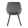 Set di 4 Sedie Krystal tessuto grigio 63x57x82cm sedie moderne