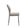 Set di 4 Sedie Anya In Tessuto Tortora Dimensione 56x42x88,5cm