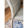 Set di 4 Sedie Anya In Tessuto Tortora Dimensione 56x42x88,5cm