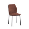 Set di 4 Sedie Anya tessuto mattone 56x42x88,5cm sedie moderne