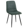 Set di 4 Sedie Livia tessuto verde scuro 45x52,5x88cm moderne
