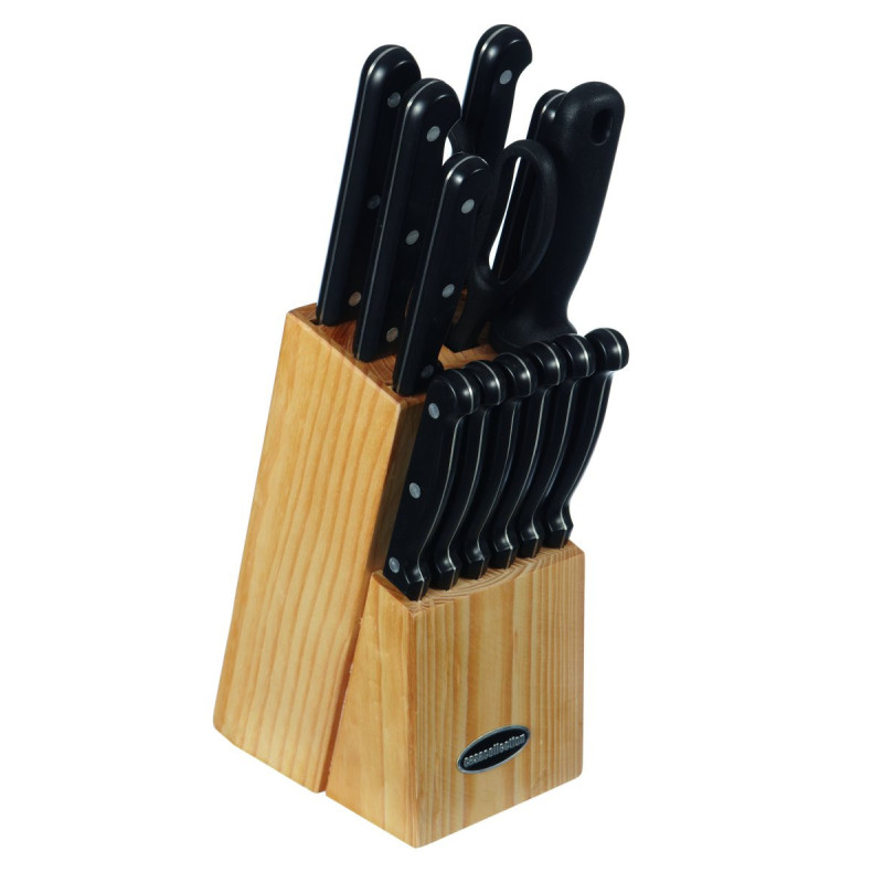 Set di 4 Ceppi Coltelli 14pz Ronda acciaio cucina professionale
