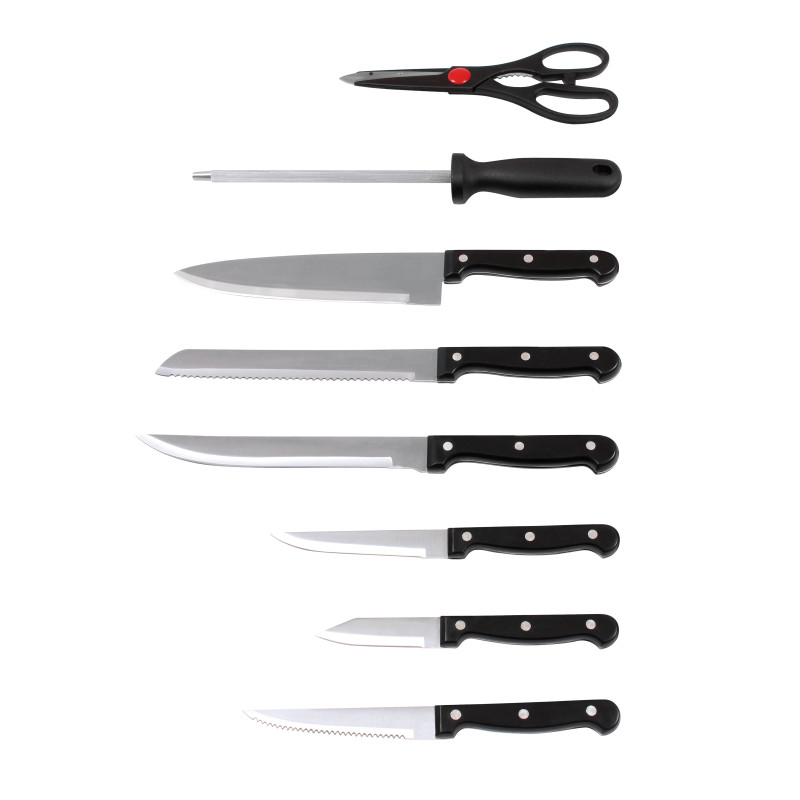 Set di 4 Ceppi Coltelli 14pz Ronda acciaio cucina professionale