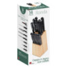 Set di 4 Ceppi Coltelli 14pz Ronda acciaio cucina professionale