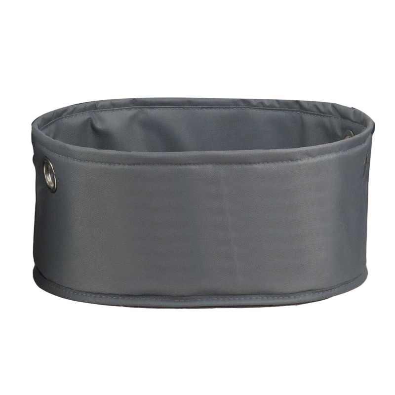 Set di 2 Cesti Oxford Grigio 36x26x16cm - Contenitori Casa
