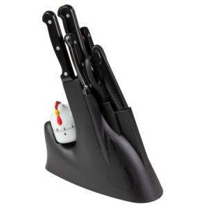 Set di 6 Ceppi Coltelli 9 Pezzi Edwin Acciaio/plastica