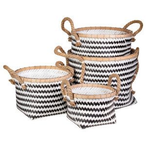 Set di 2 Box Cesti Tondo Twist H 18/23/29/35