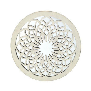 Set di 2 Decorazioni Murale Tonda Scolpita Medina 60x2