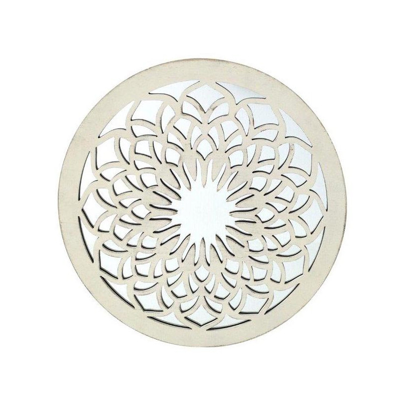 Set di 2 Decorazioni Murale Tonda Scolpita Medina 60cm