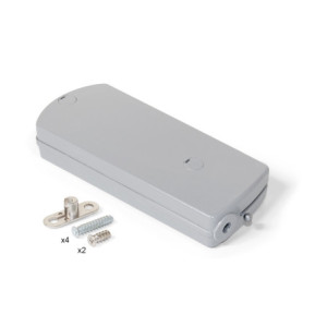 Emuca Microwinch Meccanismo a porta incernierata, 14 kg, Acciaio e Tecnoplastica, Grigia