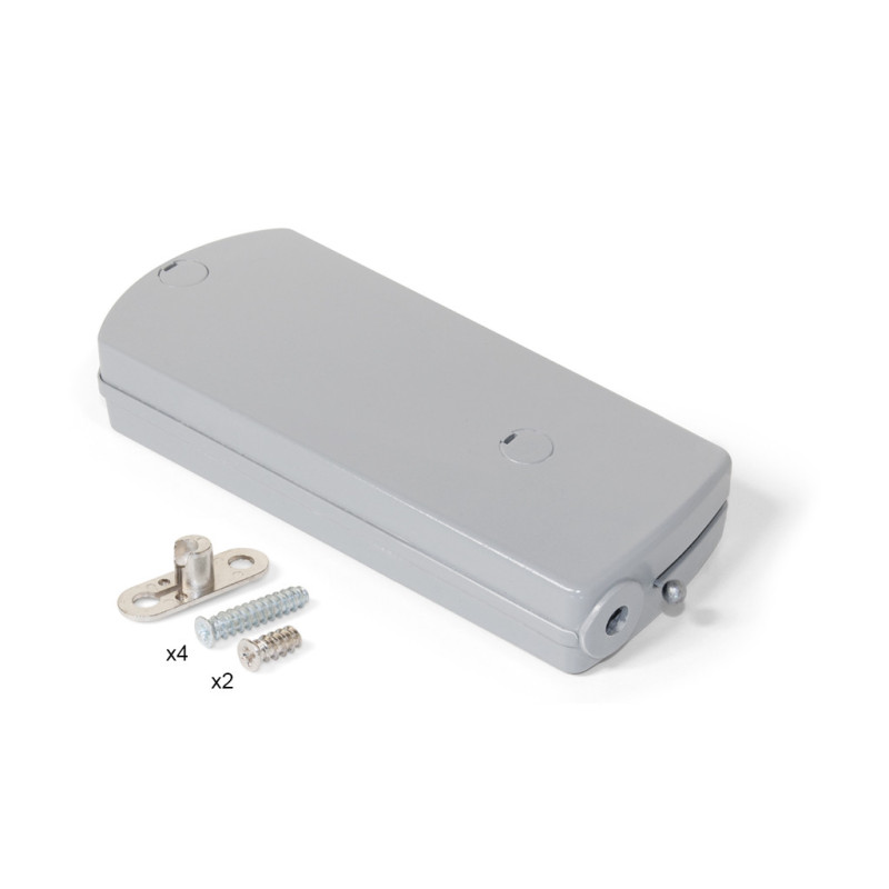 Microwinch Meccanismo a porta incernierata, 14 kg, Acciaio e Tecnoplastica, Grigia