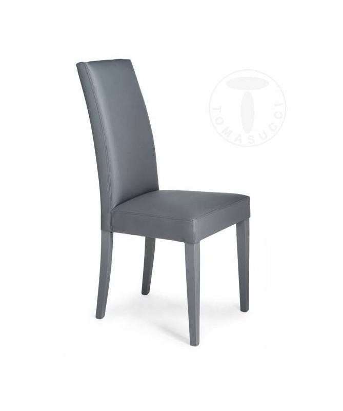 Sedia in pelle sintetica Jenny - set da 2 grigio