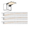 Braccetto per ante a ribalta verso l'alto Altius Lift, Forza 1100-2900 (medium-M), Acciaio e tecnoplastica, Bianco