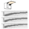 Braccetto per ante a ribalta verso l'alto Altius Lift, Forza 1840-5200 (high-H), Acciaio e tecnoplastica, Grigio antracite