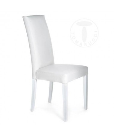Sedia in pelle sintetica Jenny - set da 2 bianco
