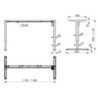 Lift Table motorizzato regolabile in altezza Lift Table, Acciaio, Verniciato bianco