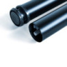 Lotto di 4 gambe per tavolo, diametro 60mm, H 830mm, Acciaio, Verniciato nero