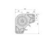 Lotto di 4 gambe per tavolo, diametro 60mm, H 830mm, Acciaio, Verniciato nero