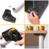 Lotto di 4 gambe per tavolo, diametro 60mm, H 830mm, Acciaio, Verniciato bianco