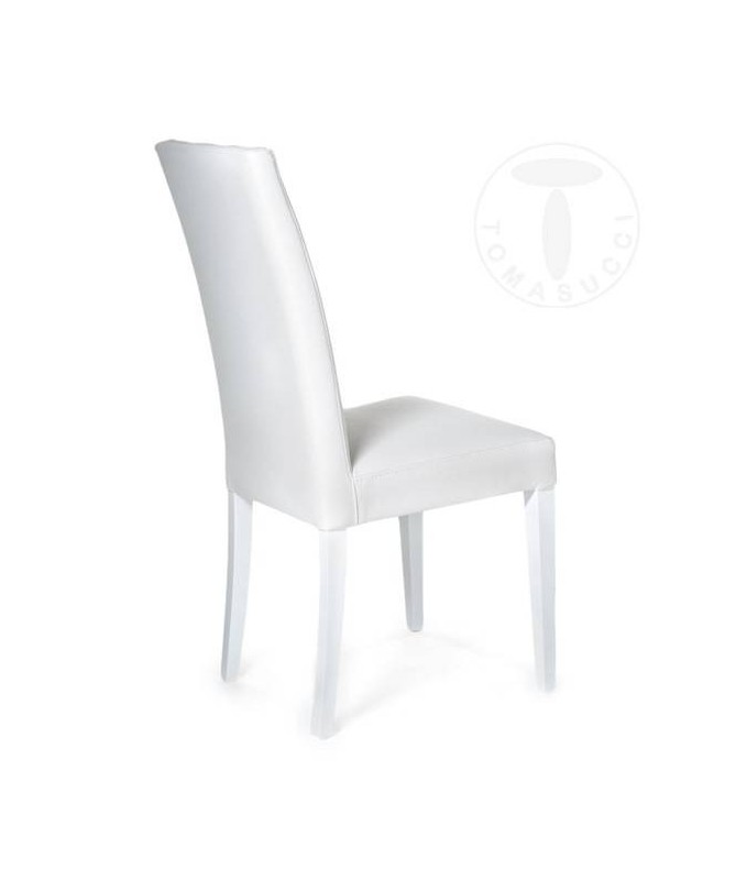 Sedia in pelle sintetica Jenny - set da 2 bianco