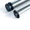 Lotto di 4 gambe per tavolo, diametro 60mm, H 710mm, Acciaio, Cromato lucido