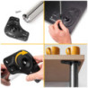 Lotto di 4 gambe per tavolo, diametro 60mm, H 710mm, Acciaio, Cromato lucido