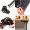 Lotto di 4 gambe per tavolo, diametro 60mm, H 710mm, Acciaio, Nichel satinado