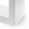 Set di gambe per tavolo rettangolare Square, larghezza 600mm, Acciaio, Verniciato bianco