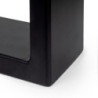 Set di gambe per tavolo rettangolare Square, larghezza 600mm, Acciaio, Verniciato nero