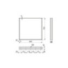 Set di gambe per tavolo rettangolare Square, larghezza 800mm, Acciaio, Verniciato nero