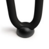 Lotto di 4 gambe Hairpin a 2 aste per tavolo, altezza 400mm, Acciaio, Verniciato nero