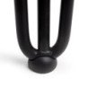 Lotto di 4 gambe Hairpin a 3 aste per tavolo, altezza 710mm, Acciaio, Verniciato nero
