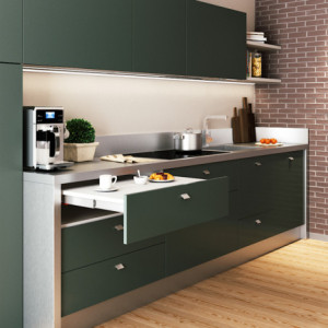 Zoom Guide per tavoli allungabili, Alluminio, Champagne anodizzato