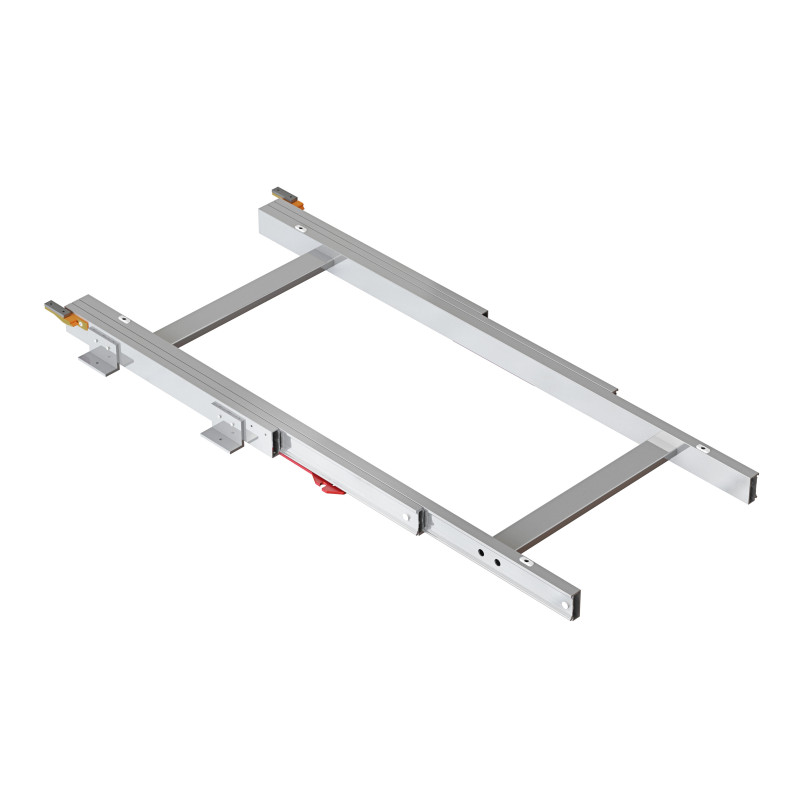 Coktail Reverse H35 Guide per tavoli ad ante allungabili, Alluminio, Champagne anodizzato