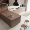 Coktail Reverse H35 Guide per tavoli ad ante allungabili, Alluminio, Champagne anodizzato