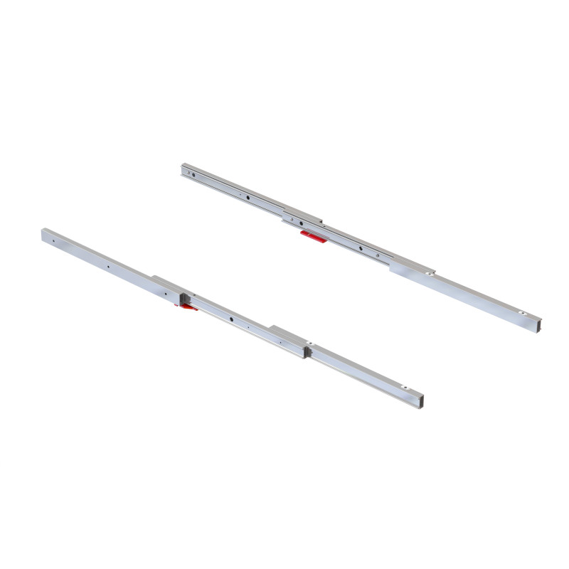 Guide per tavolo allungabile e sollevabile Oplà Folding+39 M120, Alluminio, Champagne anodizzato