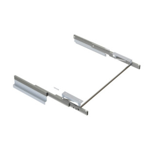 Organizzatore per cassetti Alumount 450x500, Alluminio, Grigio antracite
