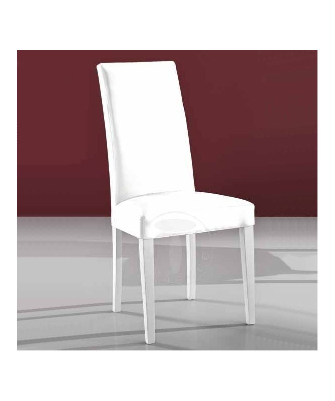 Sedia in pelle sintetica Jenny - set da 2 bianco